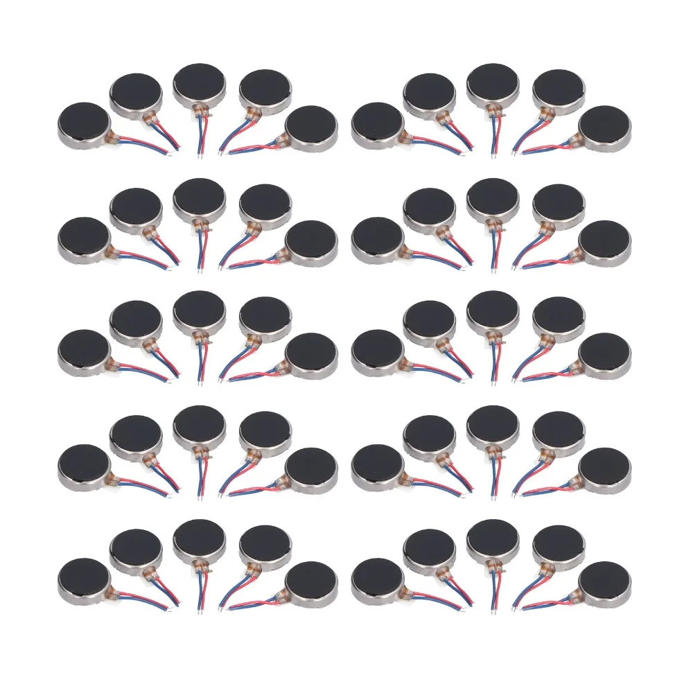 DC 3V Mini Vibration Motors 10x2.7mm 12000rpm Vibrating Motor Low Noise Anti Interference Coin Button Type Motor
