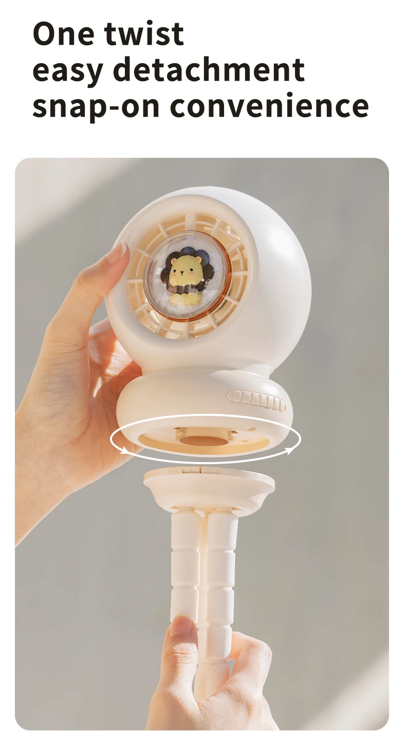 아기 유모차용 휴대용 선풍기 충전식 3600mAh 조명 포함 4단 속도 핸드헬드 스탠드 클립 전기 미니 팬 옥토퍼스 야외용