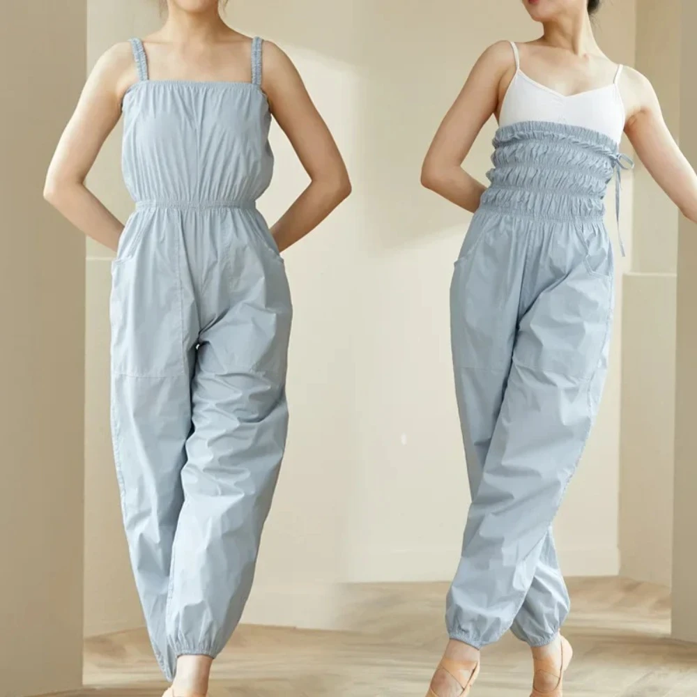 

Women Ballet Gymnastic Dance Warm up Rompers High Waisted Training Baggy Sport Sweat Pants Adult Running Fitness Yoga Trousers