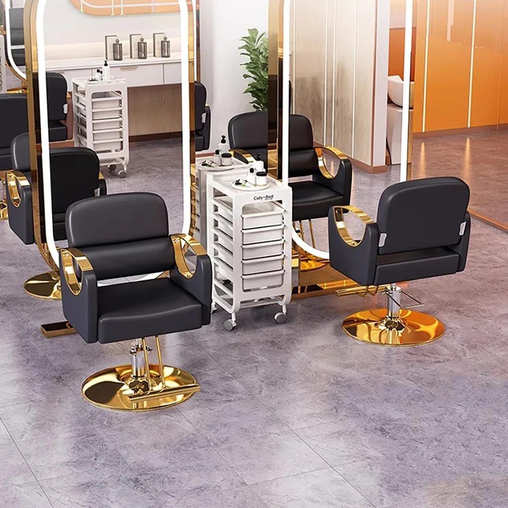 

Удобное современное парикмахерское кресло, скандинавское эстетическое красивое модное парикмахерское кресло, простая деликатесная мебель для волос Kapperstoel