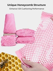 Honeycomb Paper Pink Packaging Kraft Wrapping Paper Gift Wrapping Paper Packing Material Products Craft Rolling Paper