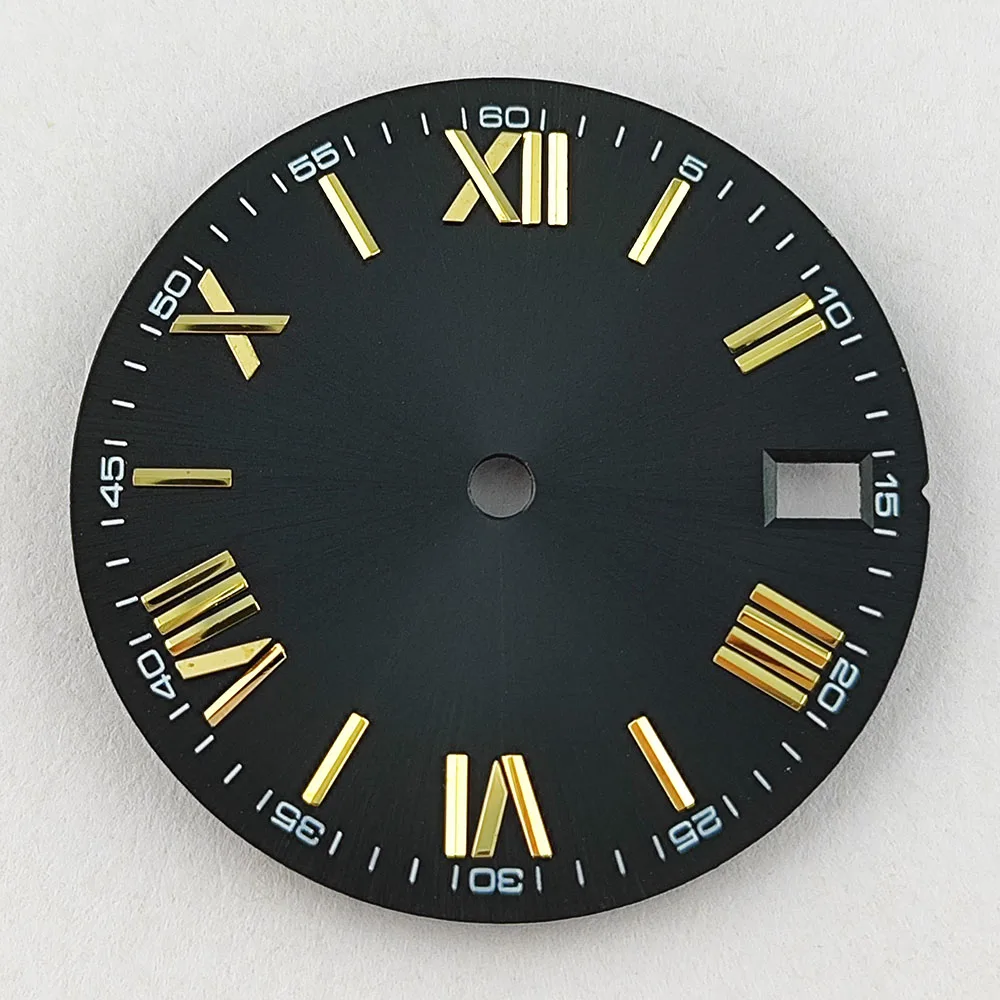 28,5 мм циферблат, совместимый с механизмом NH35nh36, сменные аксессуары для часов с персонализированным логотипом