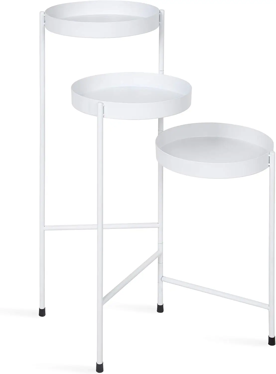 

Tri-Level Metal Plant Stand, White