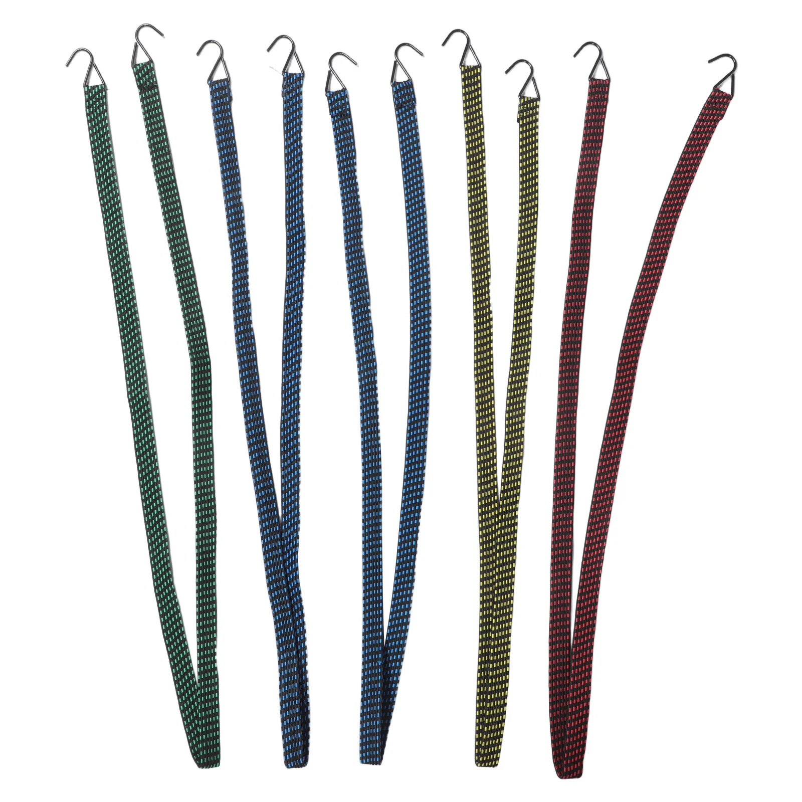 

5 Pcs Camping Tie down Cords Elastic Luggage Straps Bungee Ropes with Hooks Cargo