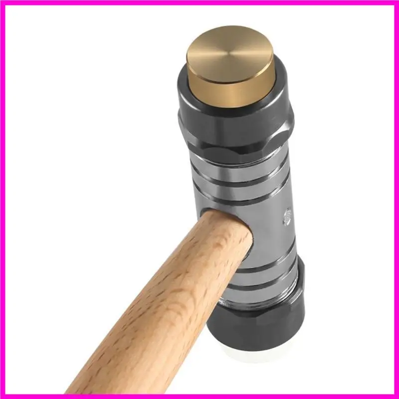 

57BE Efficient Double Head Hammer Suitable for Crafts and DIYer Projects Tuning Instrument Household Repairs with Handle