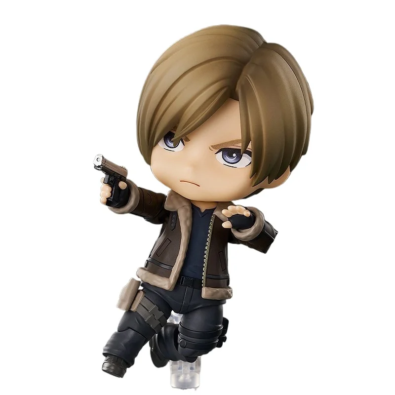 Leon Scott Kennedy Figur 10 cm Q Version Niedliche PVC Actionfigur Amine Geburtstagsgeschenk Sammlerfigur Aixlan # 2337
