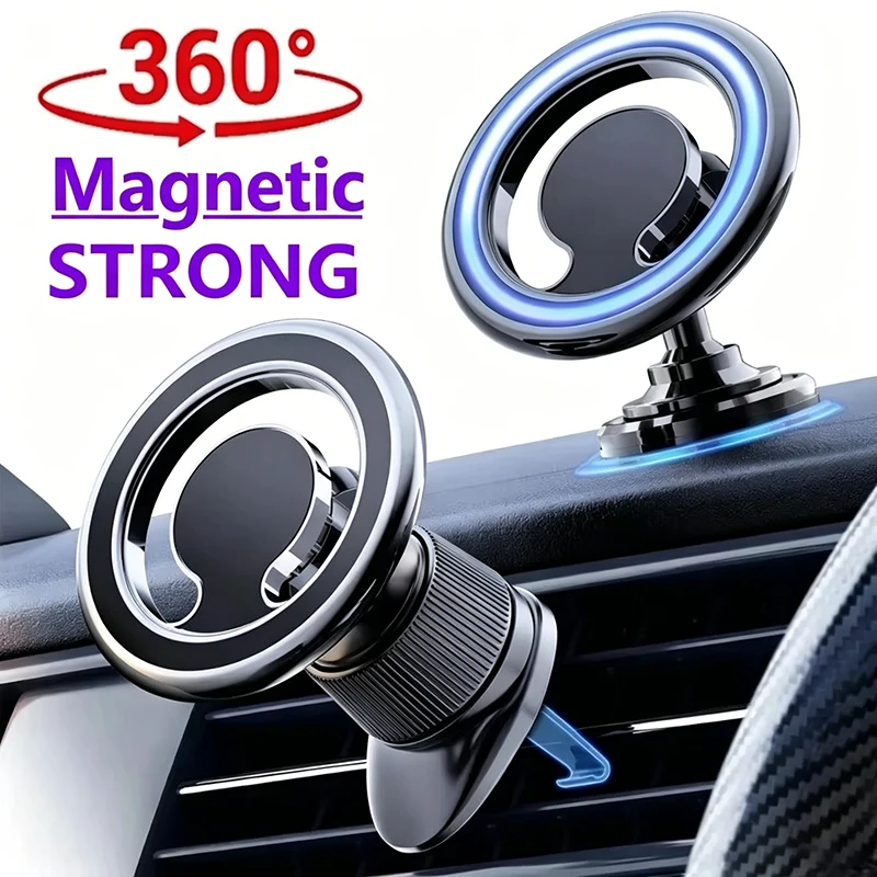 New Magnetic Car Phone Holder Stand Magnet Car Air Vent Clip Cellphone Mount Magnet Car Mount Support for iPhone Samsung Xiaomi