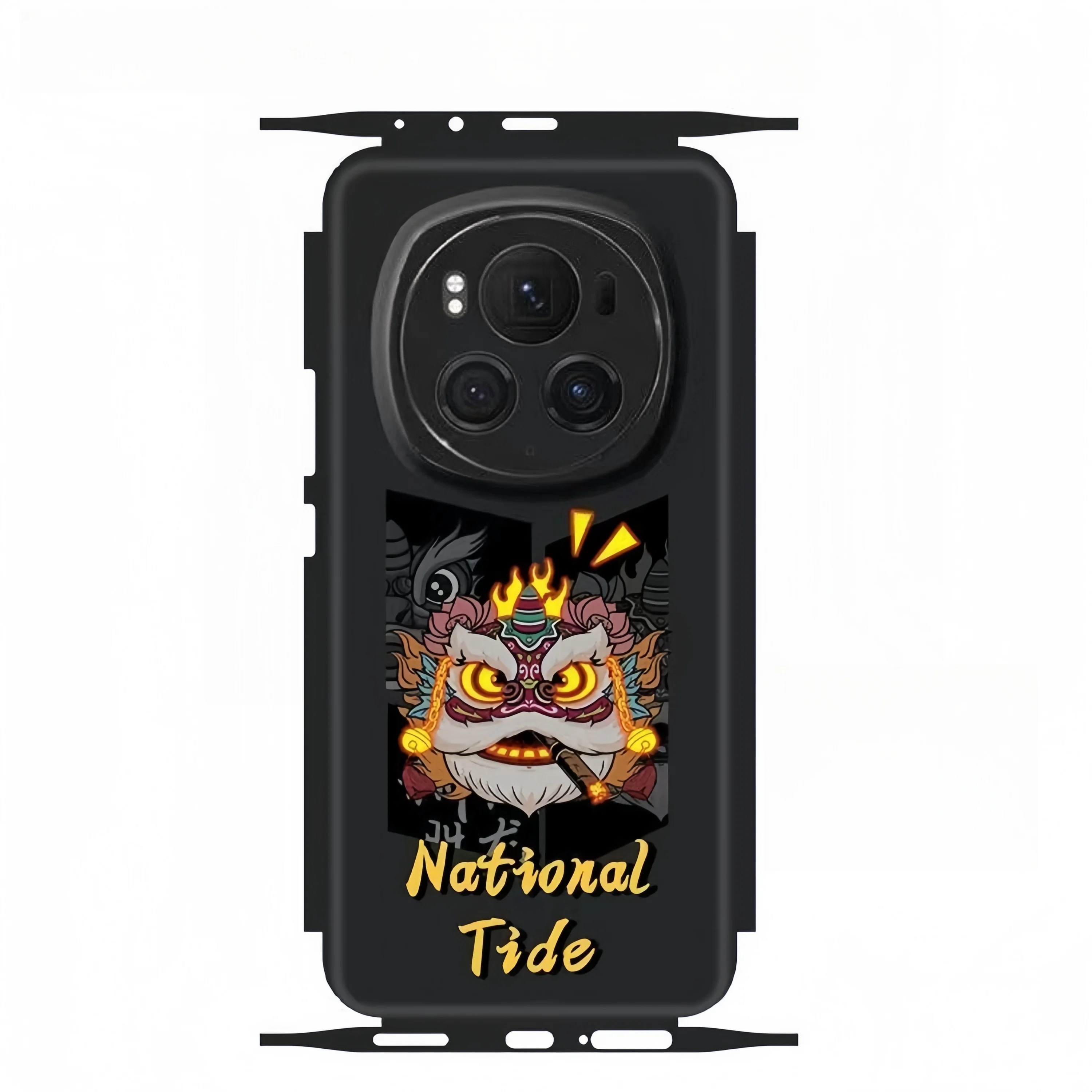Cute Pattern Matte Film Skin Phone Back + Sides Sticker For Honor Magic8 7 6 6pro Cartoon Full Cover Wrap