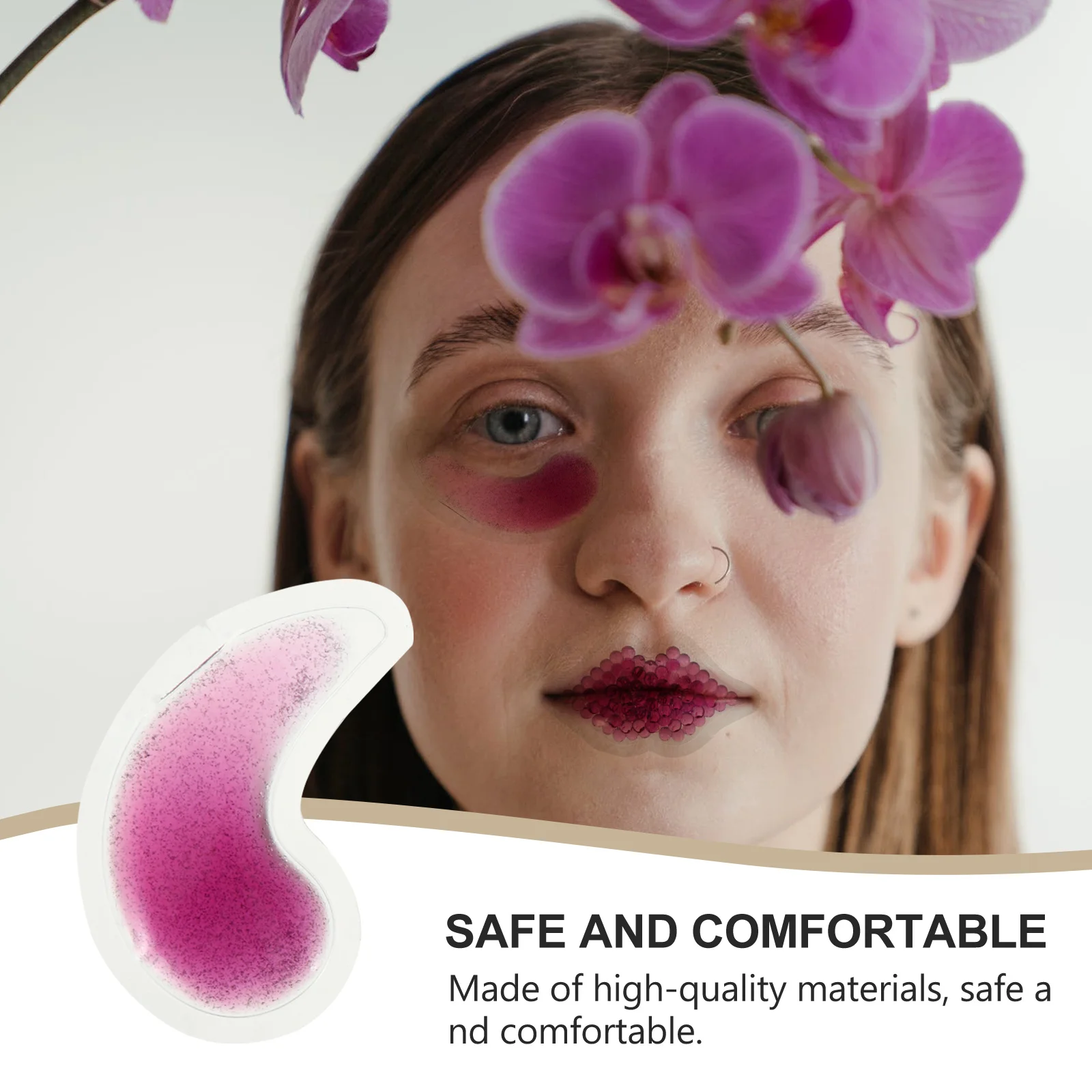 

3Pcs Cold Packs Face Eye Lip Mask Ice Pack Gel Therapy Pads Recovery Physiotherapy Facial Care Ice Pack