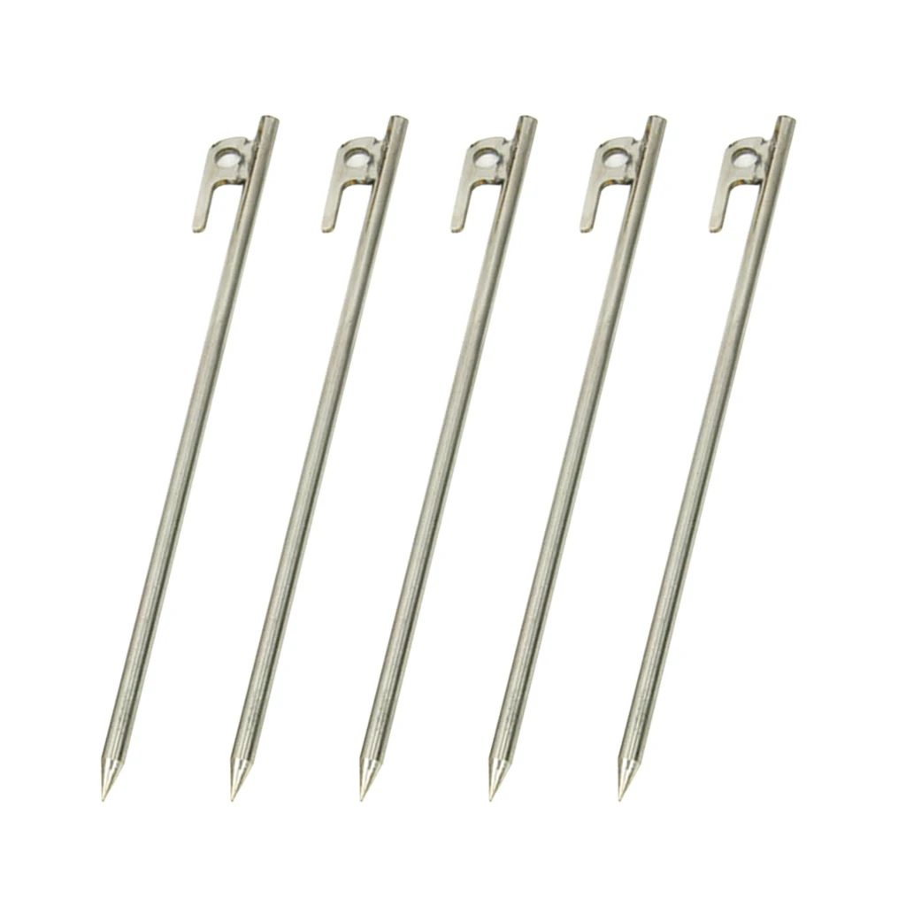 5 Pieces Tent Pegs Pegs Tent Nail Ground Anchor Earth Nail, Strong And