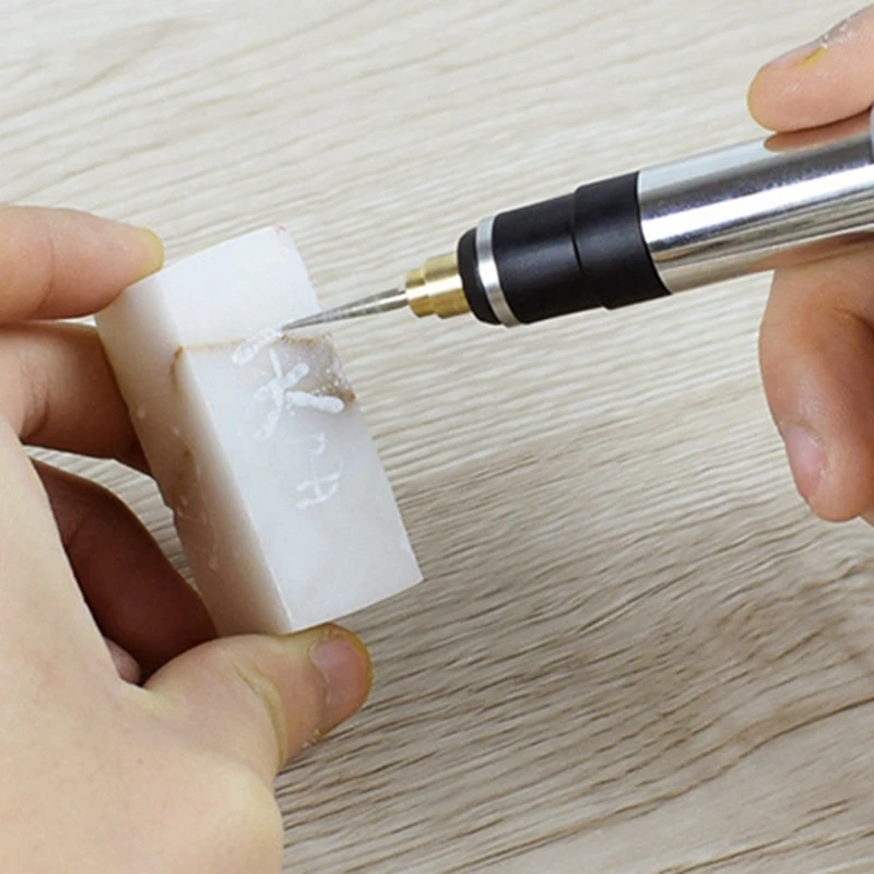 Kit peralatan ukir Mini nirkabel USB, alat ukir Mini untuk perhiasan, logam, kaca, bor tanpa kabel