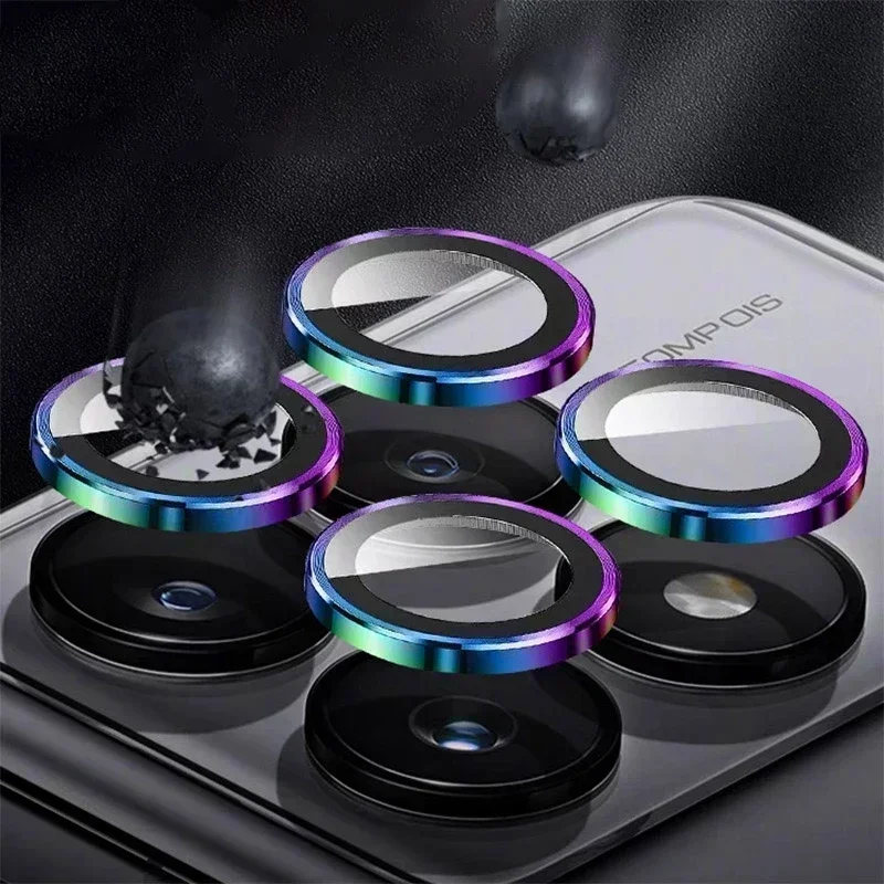 Camera Lens Protector Glass For Xiaomi Poco X6 Pro 5G Metal Lens Ring Case Camera Lens Protective Film Poco X 6 X6 5G