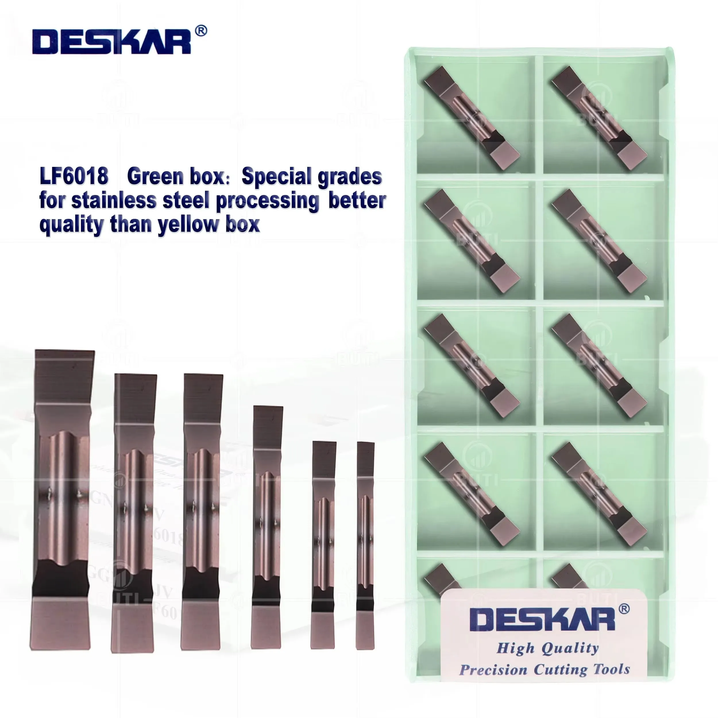 DESKAR 100 % Original-Nutklinge MGGN150/200/250/300/400/500-JV LF6018 Hartmetalleinsatz CNC-Drehmaschine Edelstahl-Schlitzwerkzeug