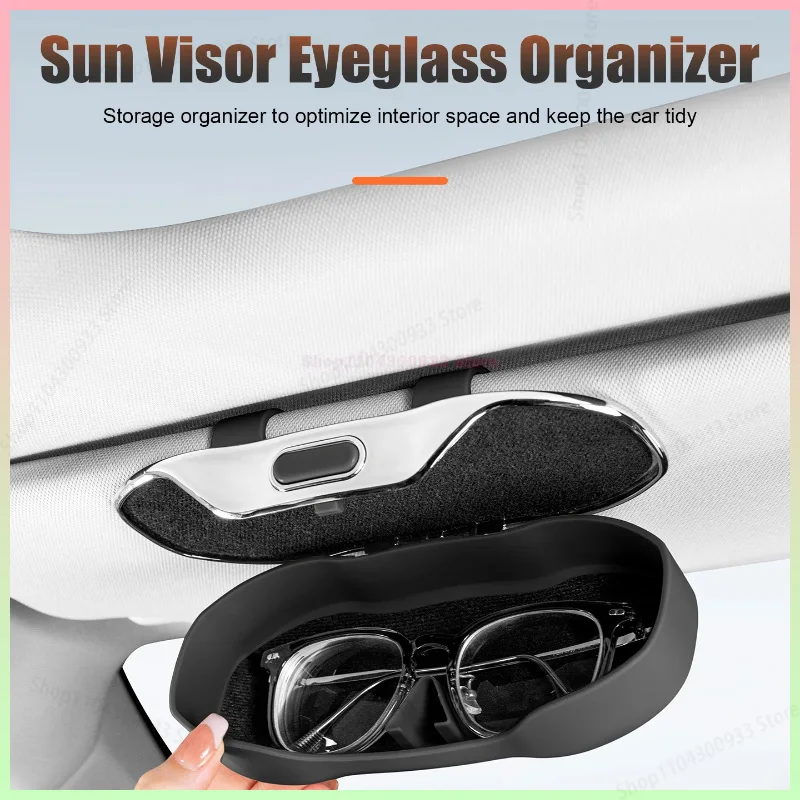 For Chery OMODA 5 C5 E5 FX 2022 2023 2024 Portable Car Visor Sunglasses Glasses Case Glasses Holder Clip Box Car Lenses Holder 3