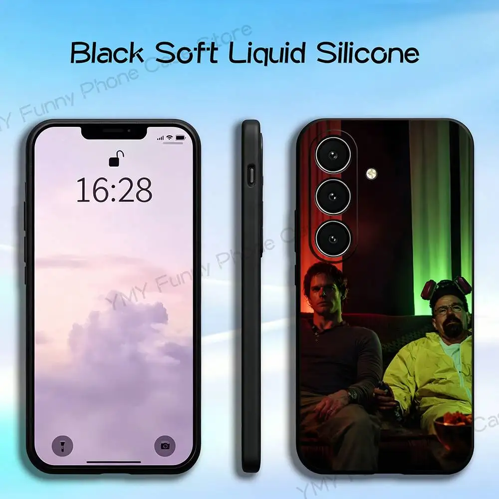 D-Dexter and W-Walter Phone Case For Samsung S24 25 23 22 21 20 Plus Ultra 5G Lite Shockproof Cover