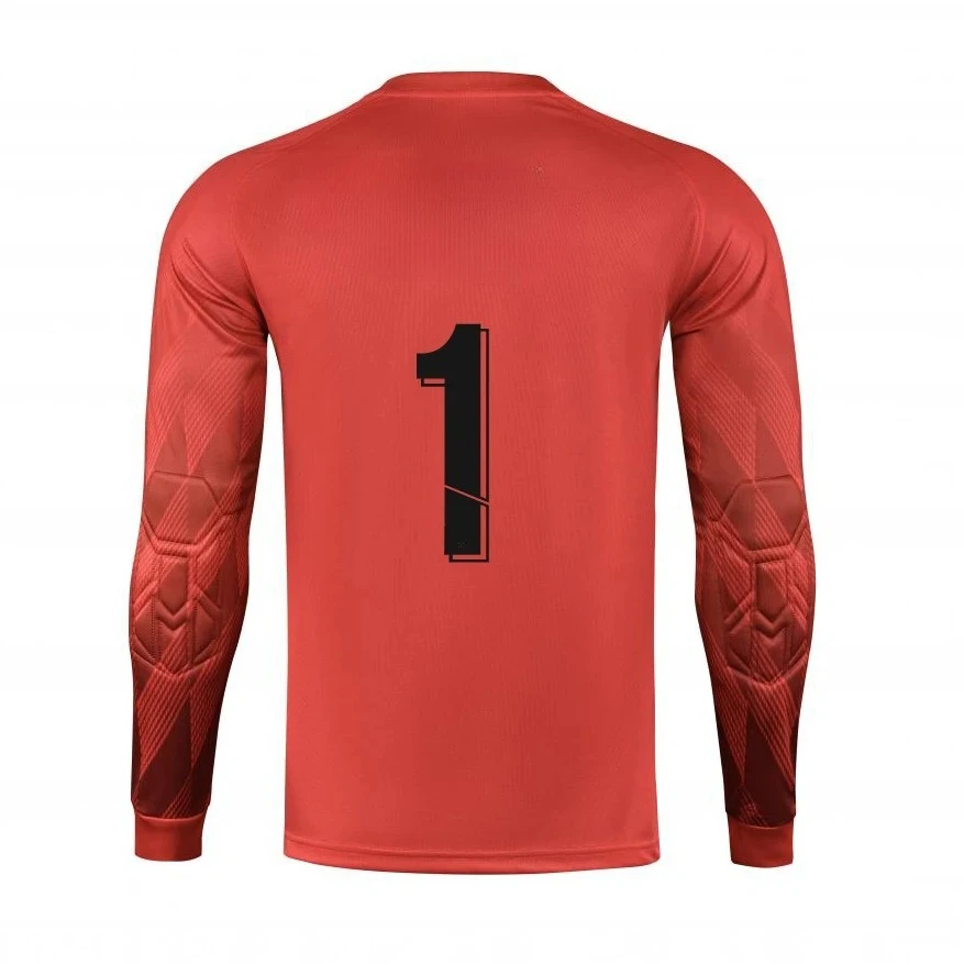 Hot selling men's football T-shirt goalkeeper long sleeved football training goalkeeper top football uniform