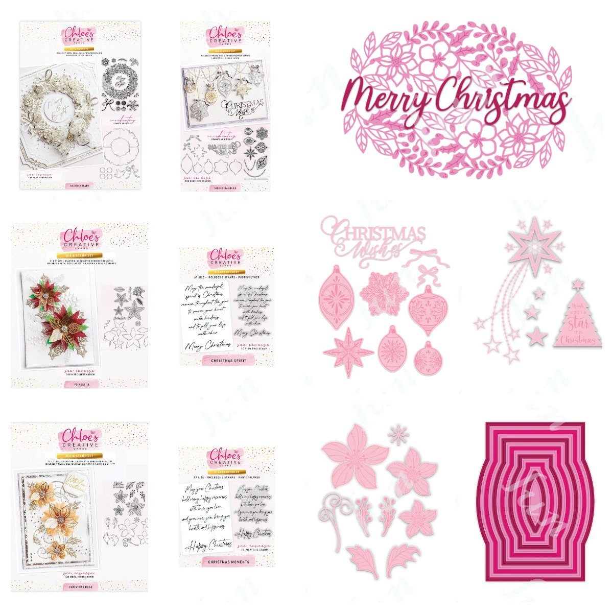 

METAL Cutting Dies Silicone Stamps Scrapbooking New Floral Merry Christmas Photo Album Card DIY Paper Embossing Craft Supplies