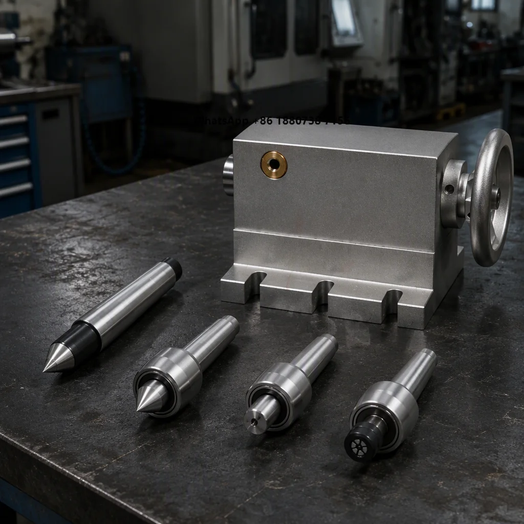 Tailstock 4th Axis A-axis Engraving Machine Accessories MT2 Top Head ER11 Mobile Tailstock Tailstock Head Center Height 65mm