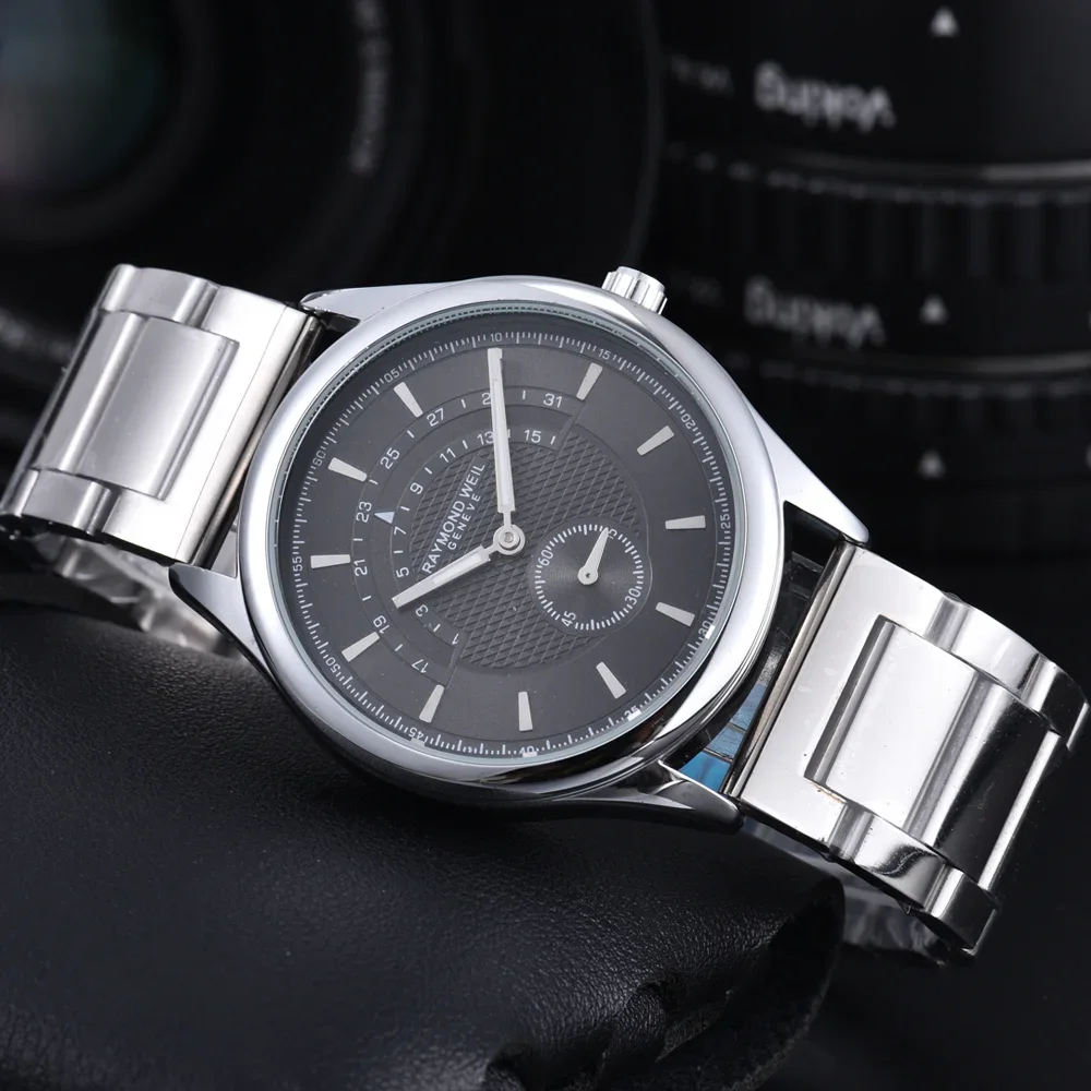 New Classic AAA Amazing RAYMOND WEIL Original Brand Watches For Mens Multifunctional Quartz Wristwatch Top Quality Male Clocks