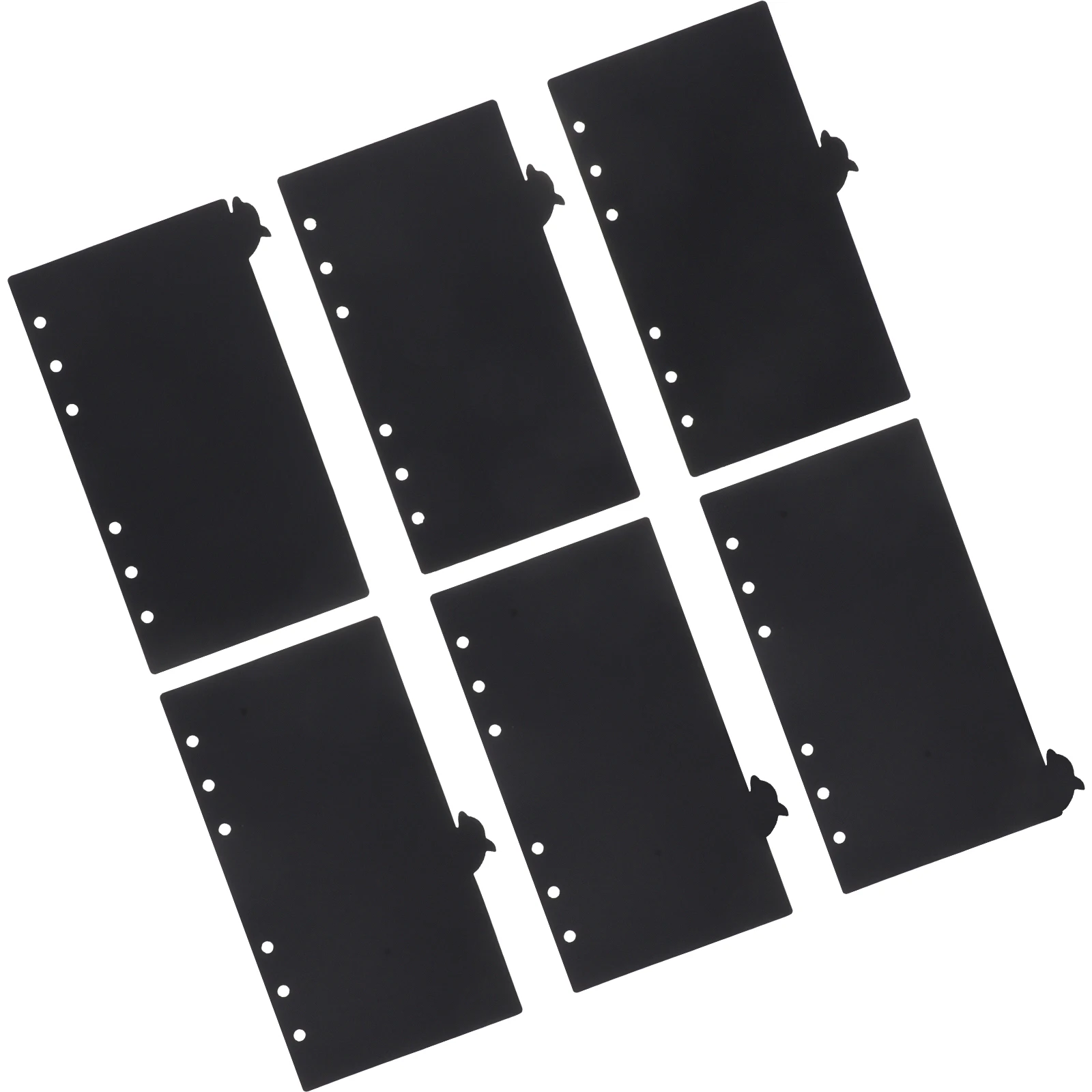 

6pcs Dolphin Shaped Binder Tabs Dividers Pp Material For A6 Ring Binder Index Divider Notebook Organization File Classification