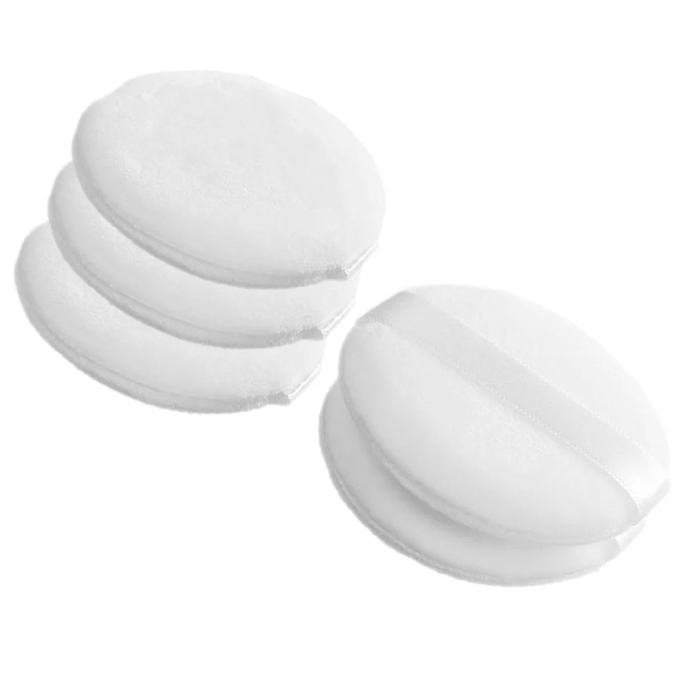 5 Stück abgerundete Kosmetik-Puff, schlichtes Design, weiche Haptik, Make-up-Puderquaste für die tägliche Schönheitsroutine, Geschenkidee