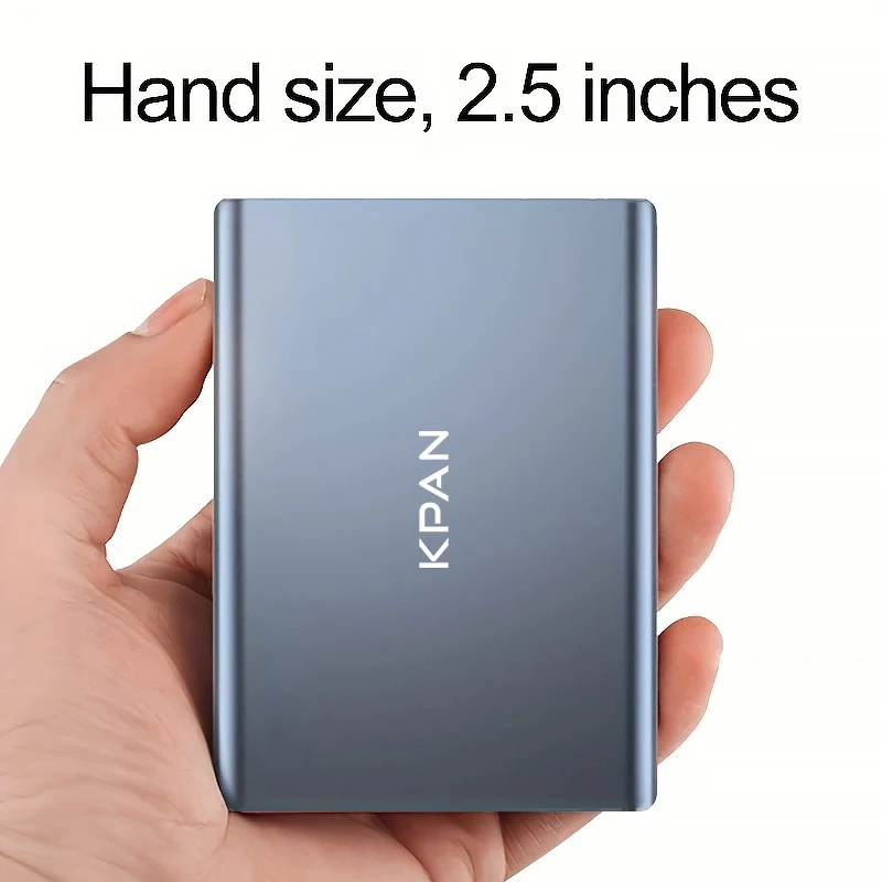 KPAN USB 3.0 External Hard Drive 500G Fast and Stable Transmission 2.5-inch Metal Case Suitable for Lenovo ASUS Dell HP Computer