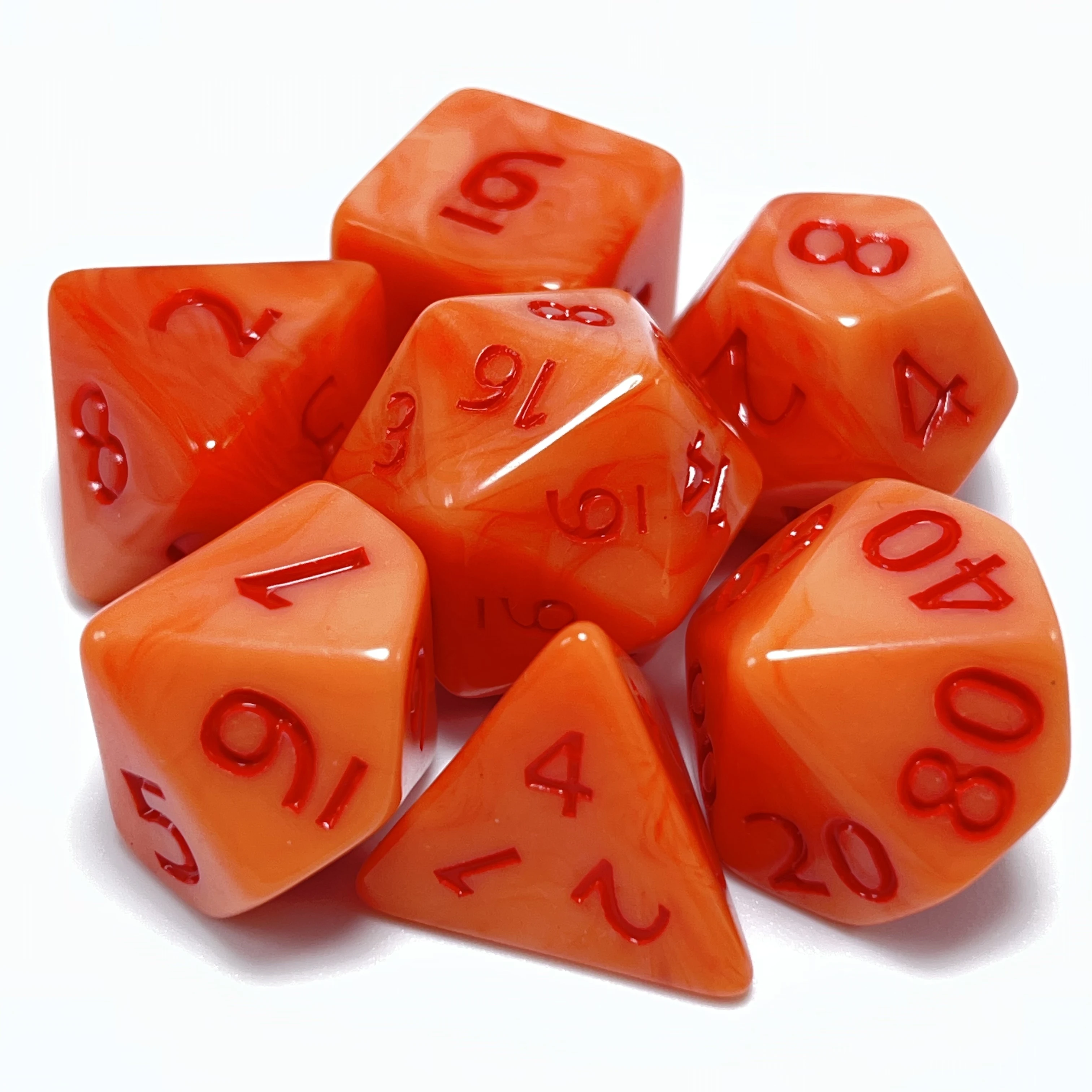 

A set of 7 polyhedral game dice Role-playing large board game dice Selected material Durable D4 D6 D8 D10 D12 D20 (ATQ)