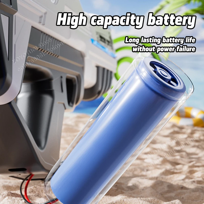 نبض كهربائي مستمر اطلاق النار مدفع المياه سعة كبيرة التلقائي امتصاص الماء ومسدس لعبة مضيئة للأطفال في الهواء الطلق