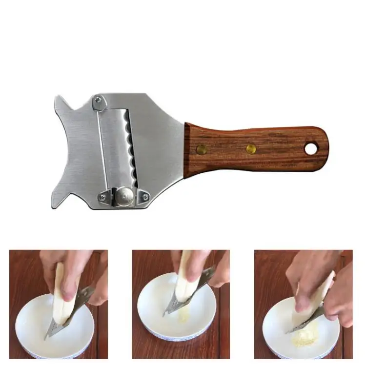 50pcs Stainless Steel Truffle Slicer Wood Handle Cheese Grater Dessert Kitchen Tools Chocolate Shaver Knife SN4518