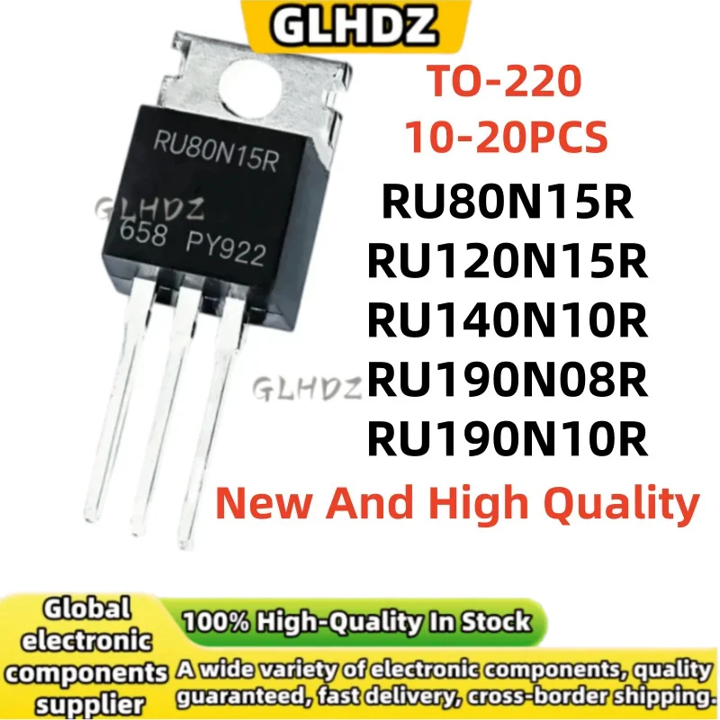 TO-220 10PCS-20PCS/LOT RU80N15R RU120N15R RU140N10R RU190N08R RU190N10R in Stock