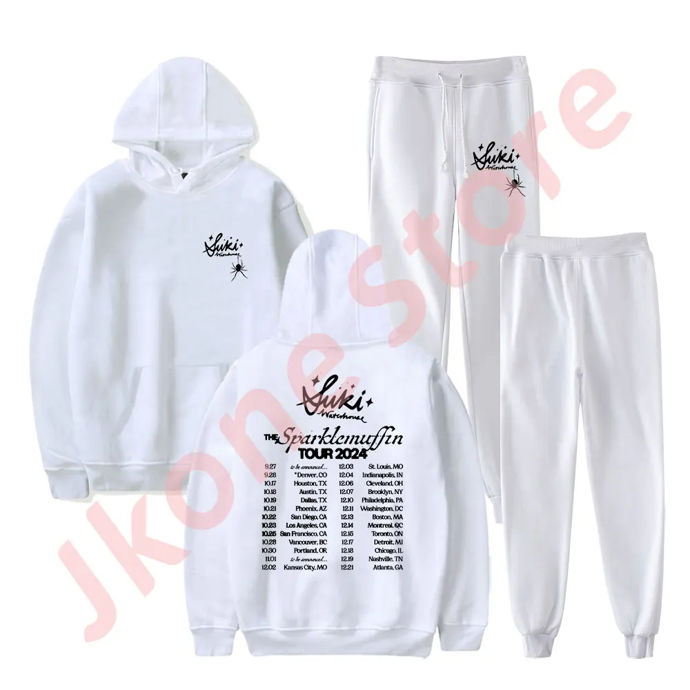 Suki Waterhouse The Sparklemuffin Tour Logo Merch Hoodies Jogger Pants Set Unisex Fashion Casual HipHop Streetwear