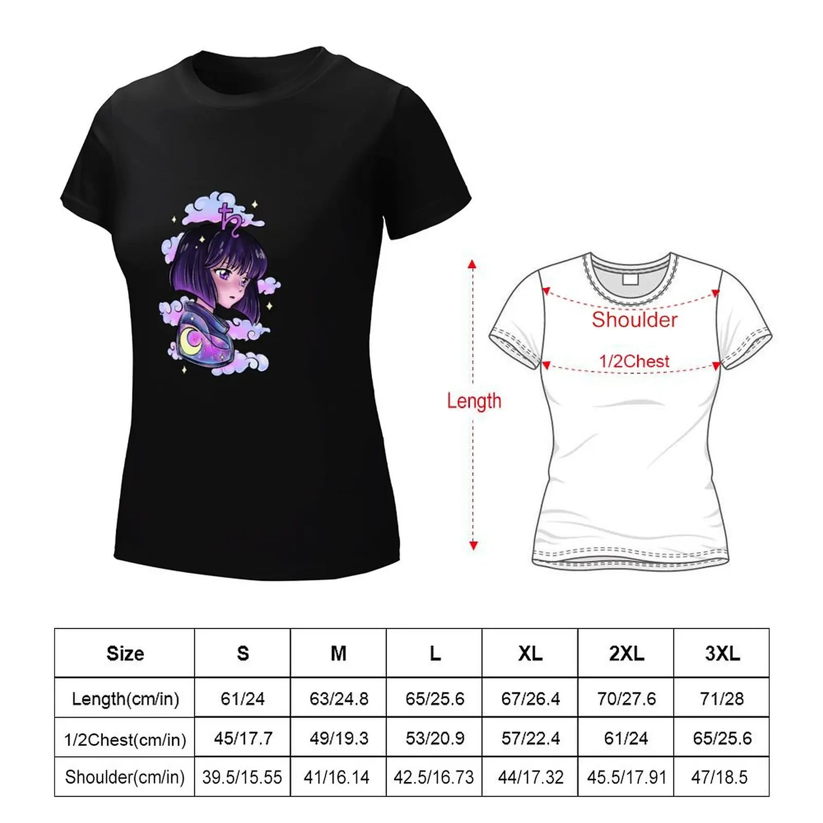 Sailor Saturn Hotaru Tomoe T-Shirt anime new edition oversized Blouse workout shirts for Women