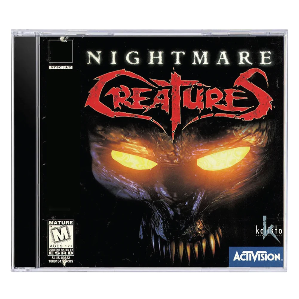 

PS1 Nightmare Creatures With Manual Disc Copy Game Unlock Console Station1 Retro Optical Driver Video Game Parts