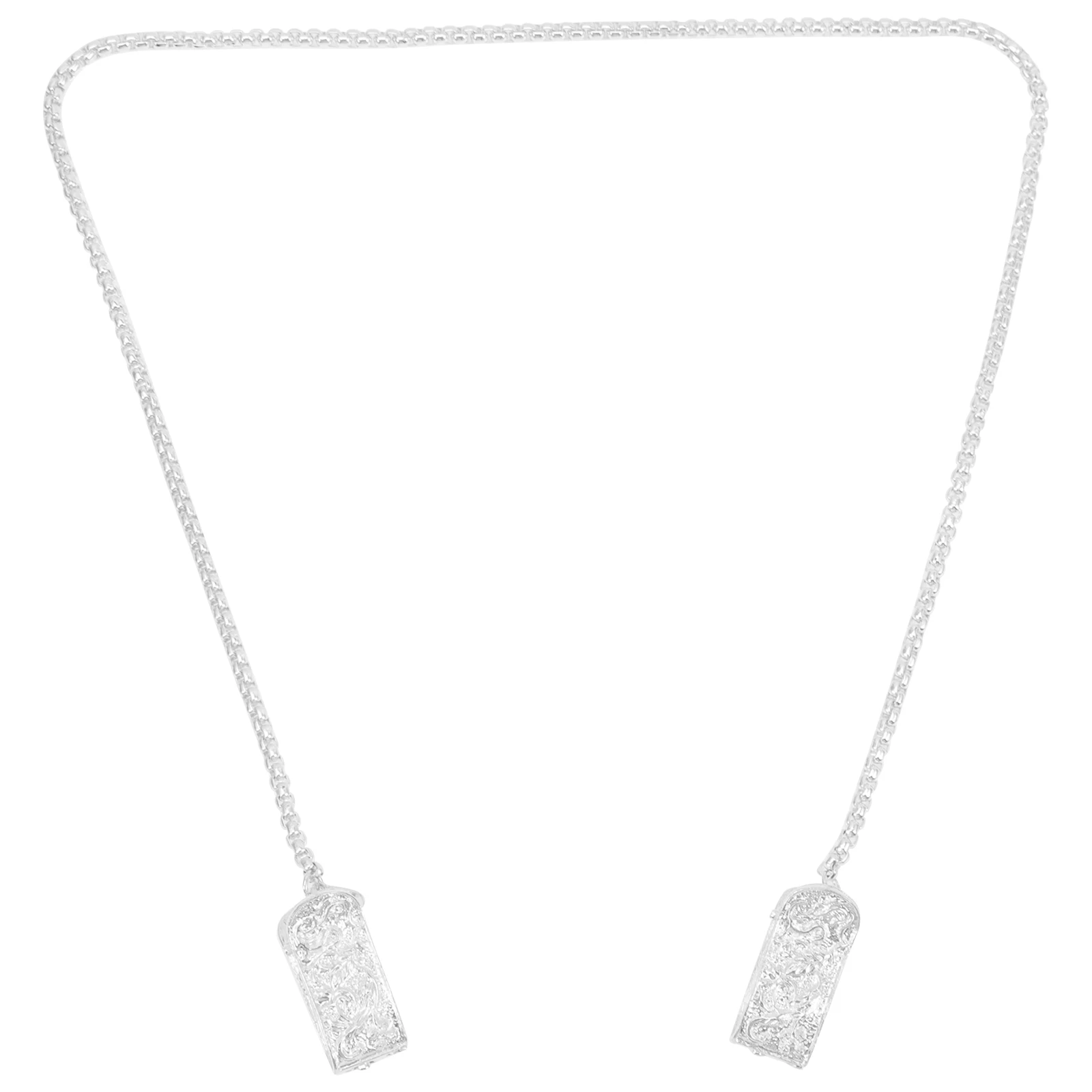 

Metal Bib Clip Chain Alloy Baby Bib Clips Lightweight Durable Corrosion Resistant For Mask Napkin Towel Holder Shiny Color