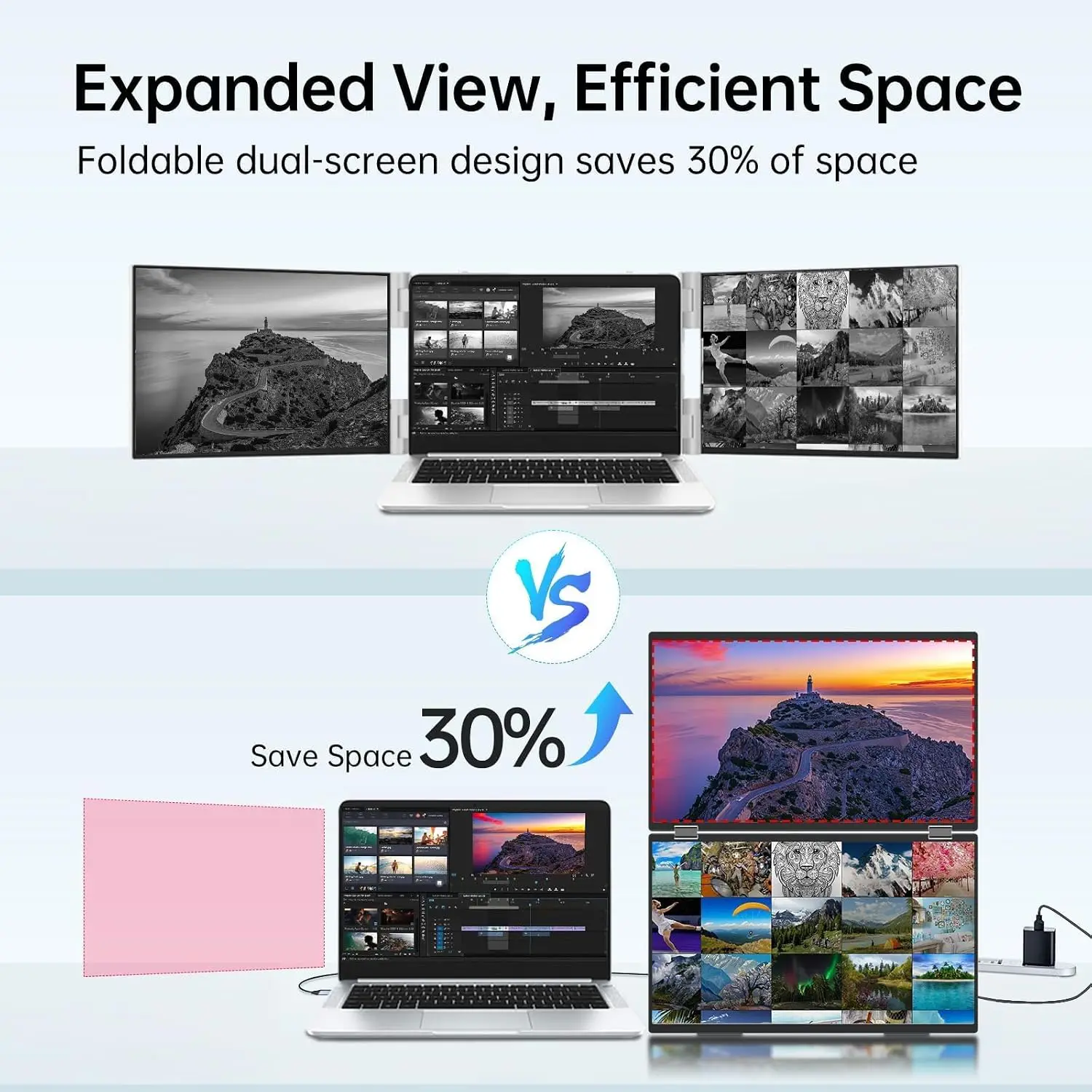 Dual Screen Portable Monitor, 16
