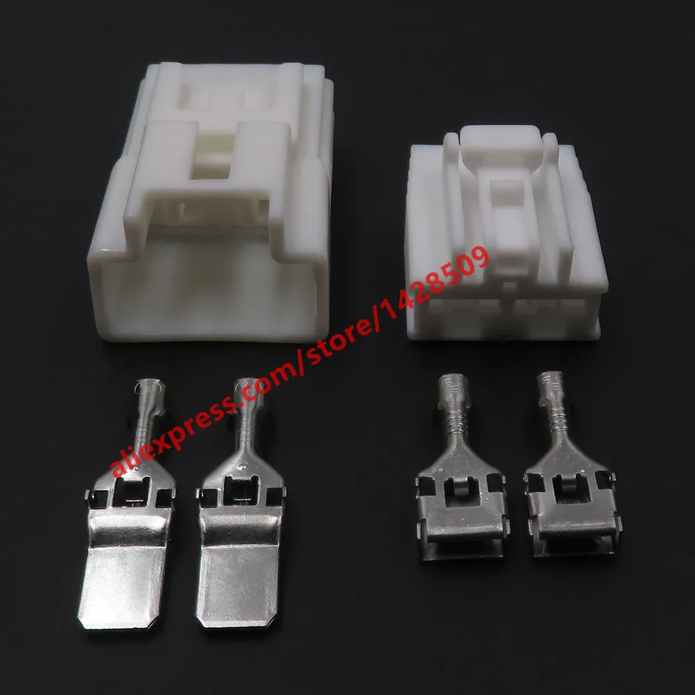 1 Set 2 Pin 7.8 Series Car Large Current Electric Wire Connector 6098-1278 6098-1104 Automobile Unsealed Plastic Socket