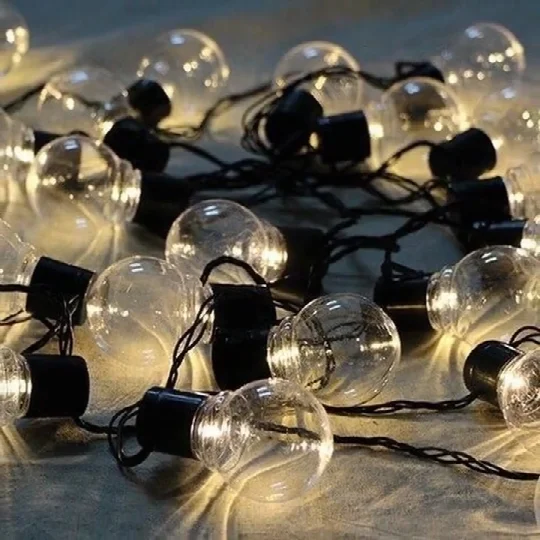 Globo ao ar livre LED String Lights, Fairy Lights para DIY, Decoração de casamento, Natal, Ano Novo, Decoração de casa, 6m, 20 LEDs