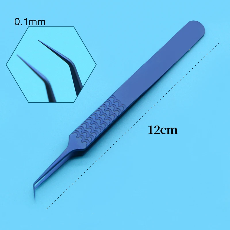 Microvasculaire Pincetvat Scheidingstools Van Titaniumlegering Microchirurgische Instrumenten Niet-Schadelijke 0.15 Puntige Tang