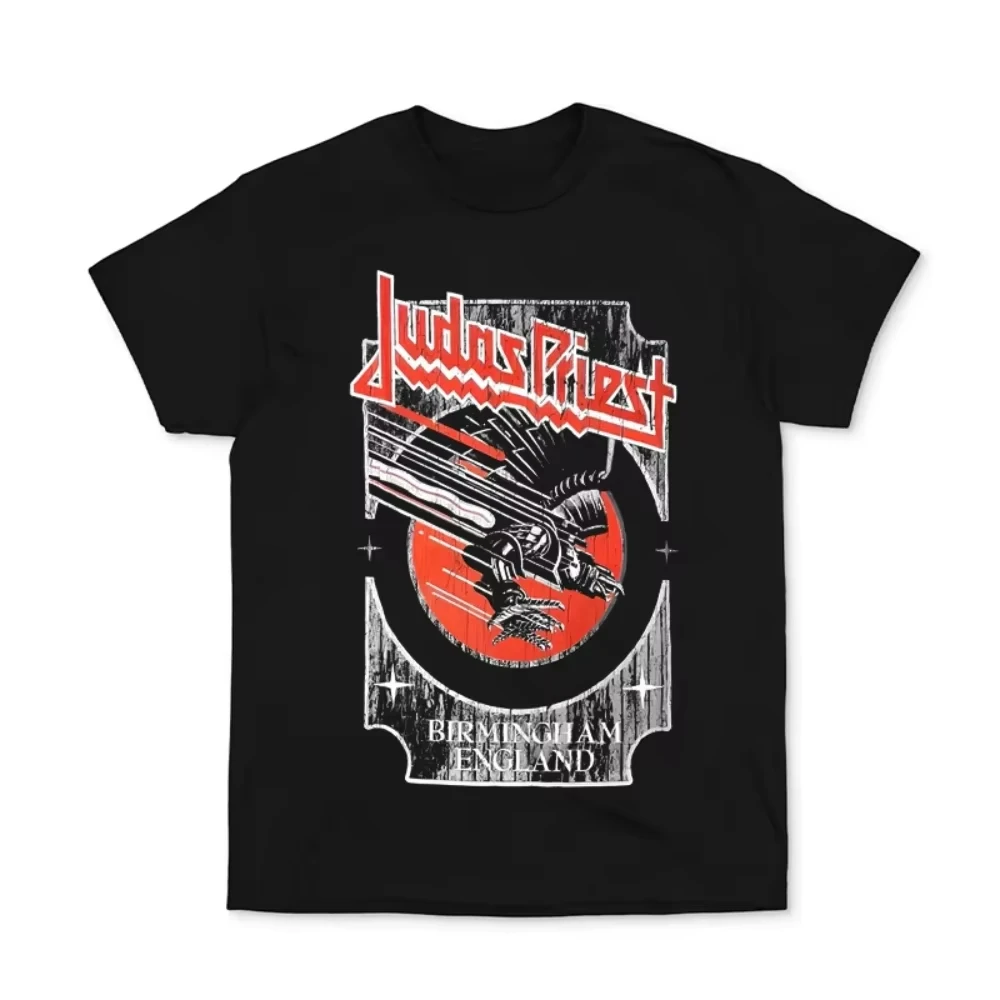 JUDAS PRIEST Band Short-sleeved T-shirt European American Metal Rock Clothes Men's and Women's Crewneck Unisex T-shirts