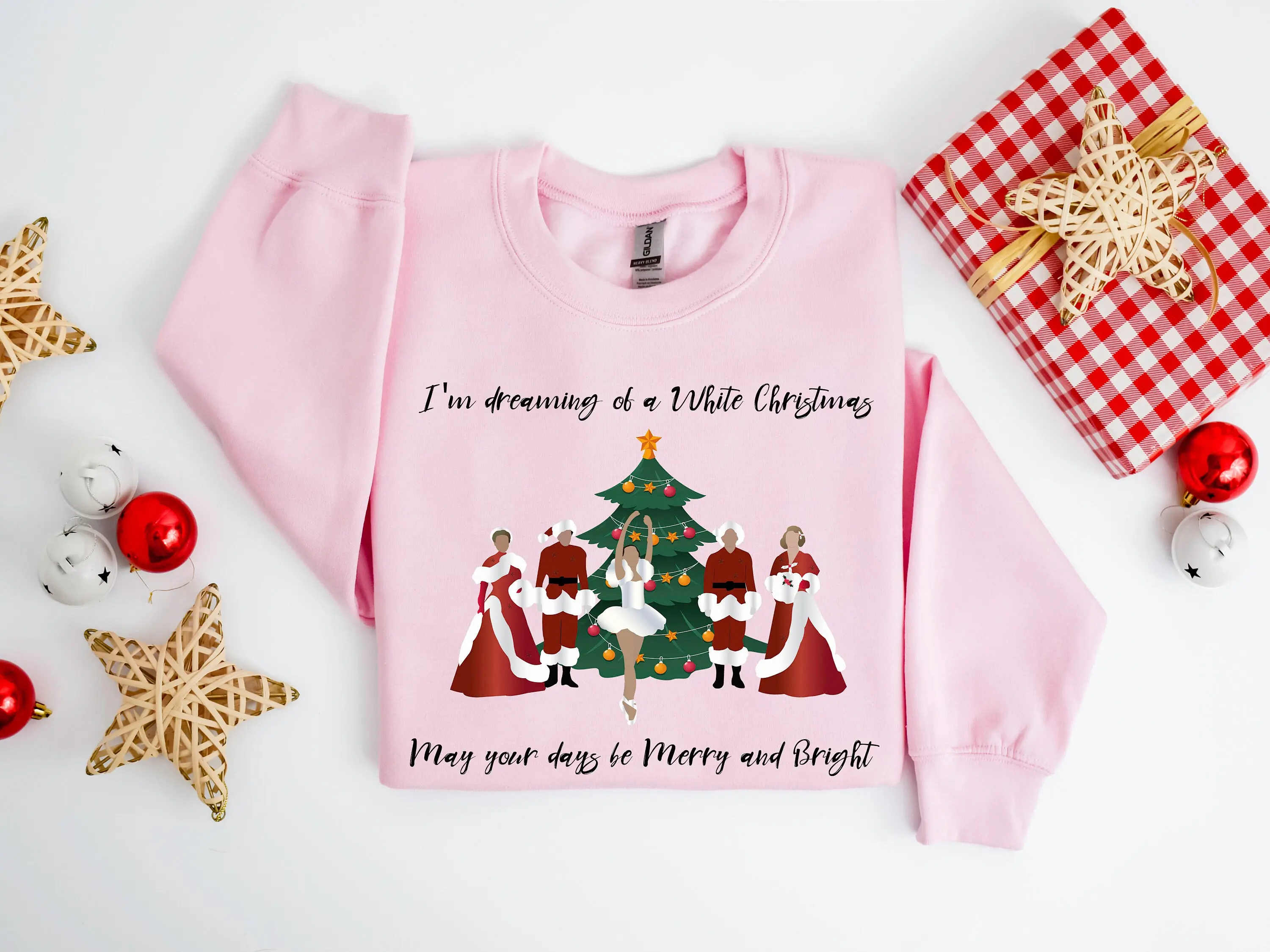 2023 Hot Sale Women Christmas Sweatshirt I'm Dreaming of A White Christmas Girl Shirt Casual Sport Christmas Female Sweatshirt