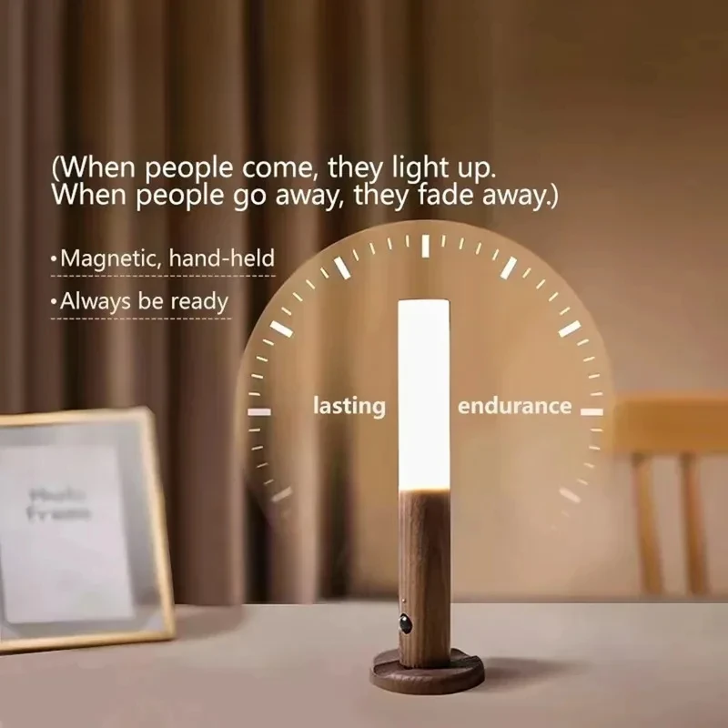 

Перезаряжаемые настенные светильники, магнитные настенные лампы, ночники с датчиком движения, деревянные настенные светильники для спальни и лестницы