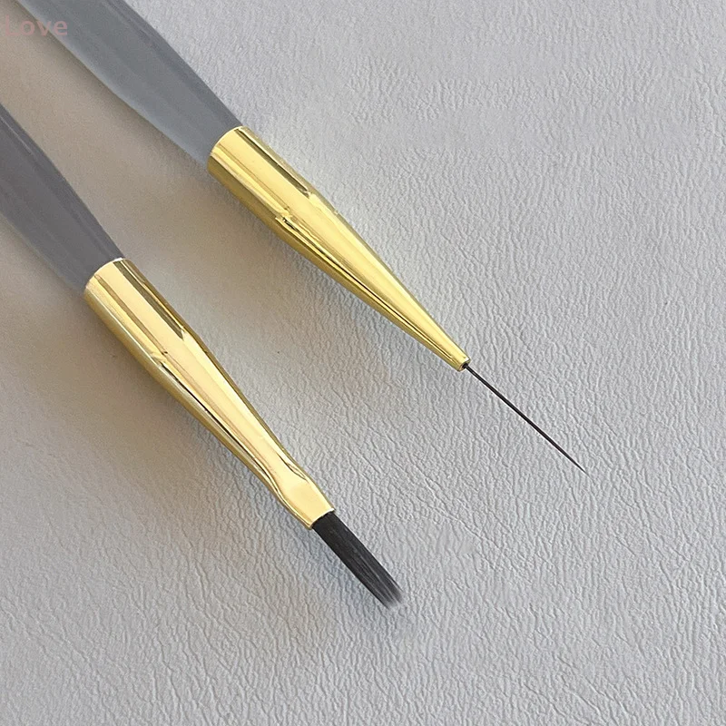 [L & P] 1 قطعة فرشاة فنية للأظافر متعددة الوظائف شريط بطانة فرش النمذجة تموج الماء لتقوم بها بنفسك تصميم أداة شعيرات صلبة