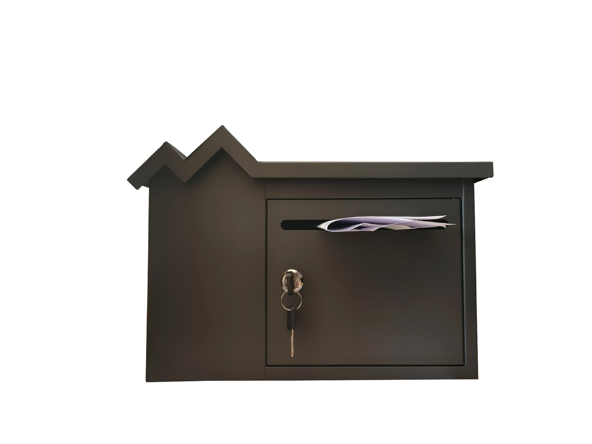 Waterproof freestanding outdoor wall-mounted metal mailbox for mailing reports, suggestions, complaints, storage, durable