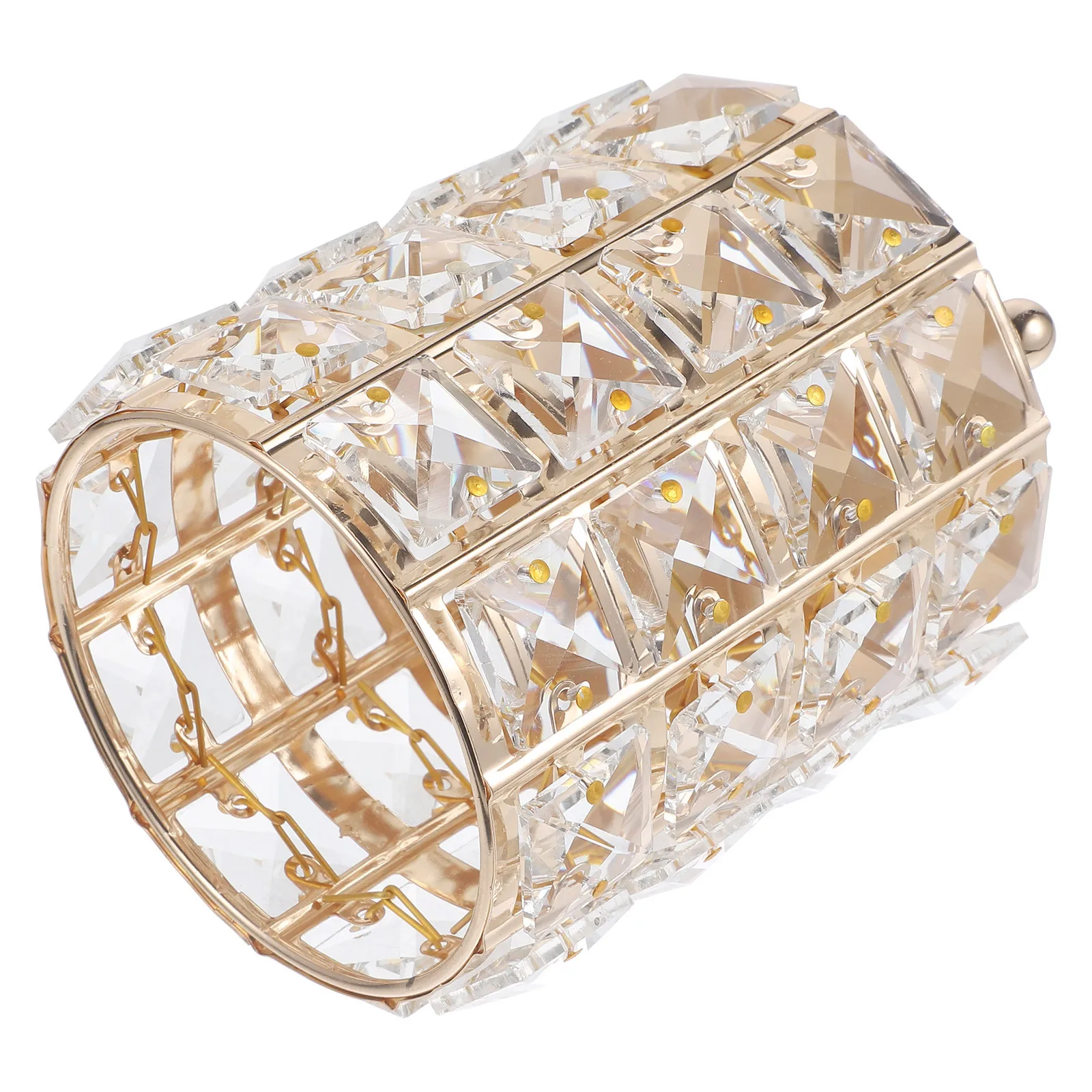 1 個クリスタルペンホルダー化粧ブラシ収納ホルダーデスクトップオーガナイザースタイリッシュなゴールデン家庭用ペン収納容器