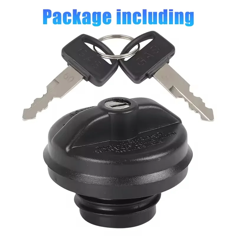 MGC791 Auto Lock Kit Locking Gas Fuel Tank Cap 2 Keys Anti Theft Black For Ford F150 F250 F350 F450 10504 Car