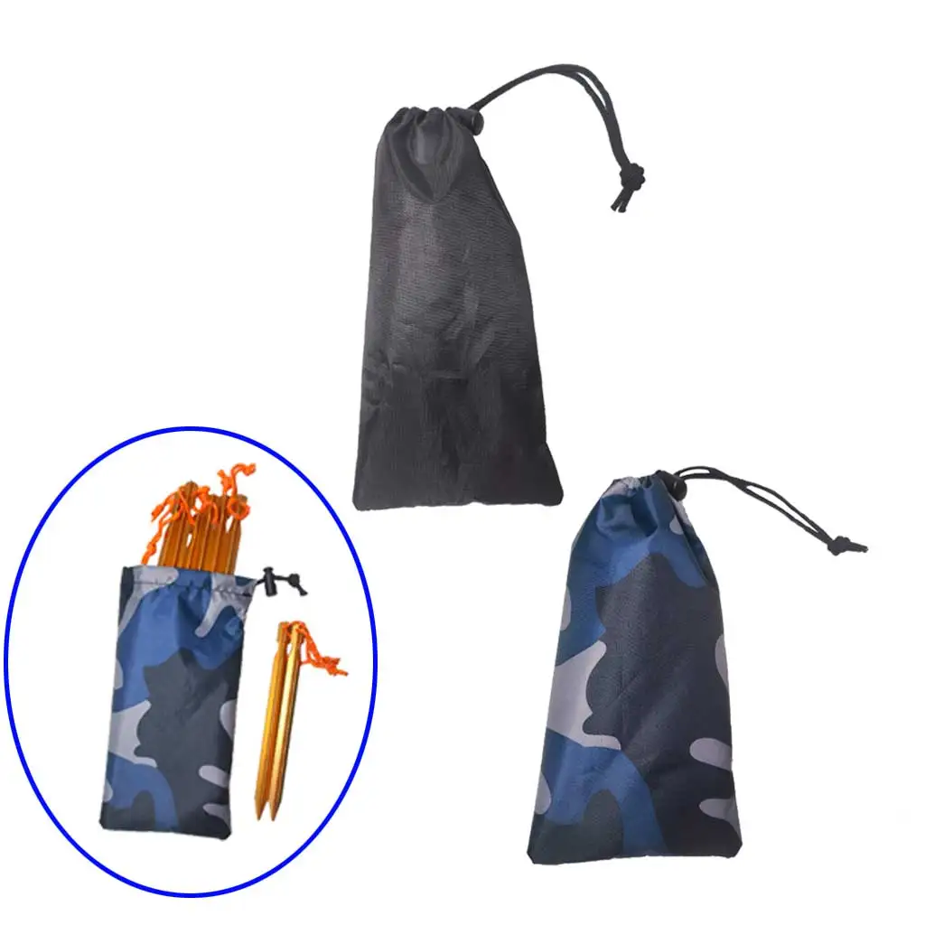 Camping Tent Nail Storage Pouch Cover Case Travelling Supplies Tent Pegs Hammer Wind Rope Organizer Bag