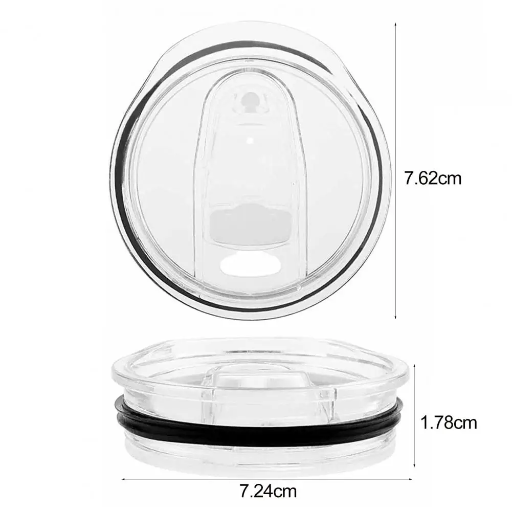20oz Cup Cover Skinny Tumbler Lid Round Straight Cup Lid Straw Hole Sealing BPA Free Cup Lid Transparent Straw Hole Tumbler Lids