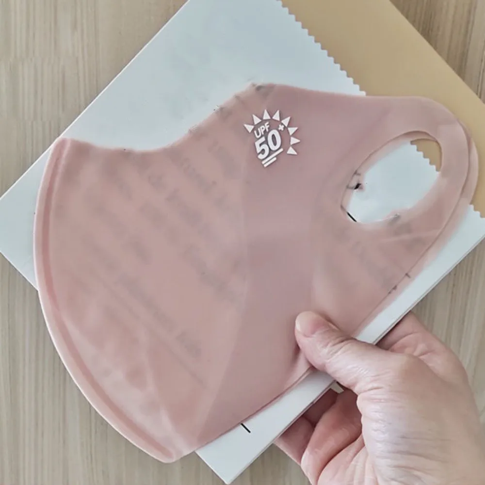 Venda quente máscara de seda gelo respirável traceless anti-uv pára-sol máscara ultrafina anti pólen equitação máscara facial esportes ao ar livre