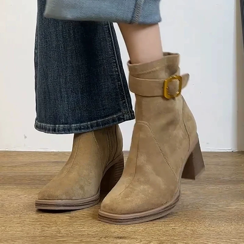 women-ankle-boots-high-heels-suede-shoes-chunky-side-zipper-short-boots-ladies2026-winter-western-fashion-boots-footwear-mujer