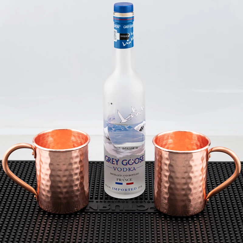 100% Copper Moscow Mule Mug Durable Coppery Beer Mugs Coffee Mug Milk Cup Pure Copper Bar Cup Drinkware